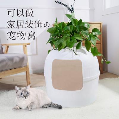 China Llitter secret viable Cat Box Furniture Cat Toilet Cat Litter Toilet for sale