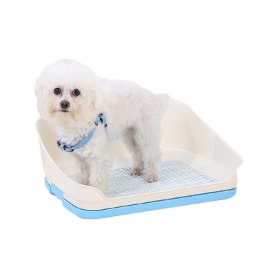 China Sustainable Dog Toilet For Male Dog Puppy Potty Training Tray Comfortable Colorful Dog Toilet for sale