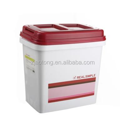 China pet food dog bucket/cheap plastic pet food barrel container for 15KG /10KG pet food for sale