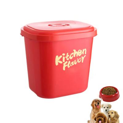 China Wholesale Custom Sustainable Dog Food Storage Barrel Food Grade Plastic Dog Food Container for sale