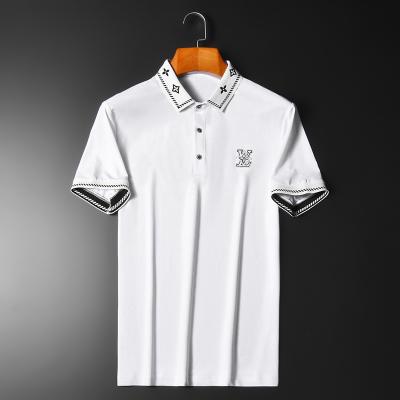 China New wholesale golf casual polo men's fashion breathable summer printed men's short-sleeved shirt polo shirt for sale