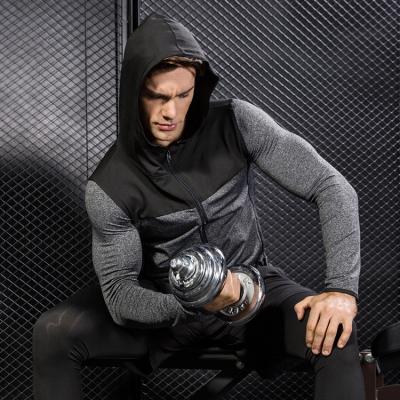 China Zipper Plus Size Long Sleeve Outdoor Training Plus Size Workout Wear Large Size Mens Sportswear Jacket for sale