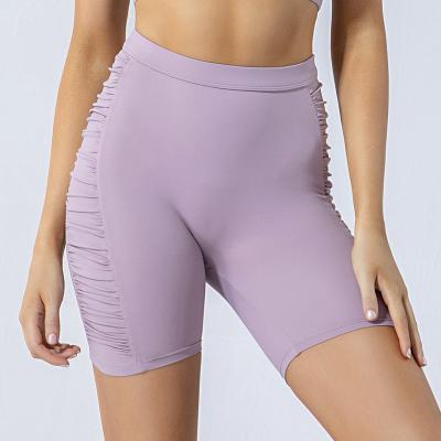 China Gym Running Peach Seamless Women's Breathable Yoga Fitness Shorts Sheath High Waisted Yoga Shorts for sale