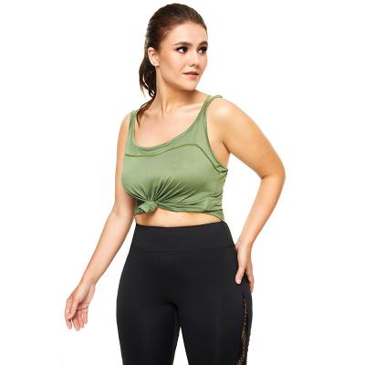 China Fashion Wholesale Women's Fitness Yoga Gym Outdoor Running Custom Of Sports Breathable Plus Size Clothing Vest QUICK DRY for sale