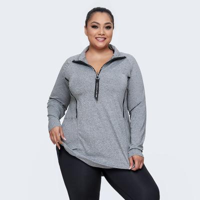 China Wholesale QUICK DRY Women's Outdoor Fitness Shirt Yoga Sports Long Sleeve Breathable T-shirt Jogging Plus Size Women's Clothing Tracksuits for sale