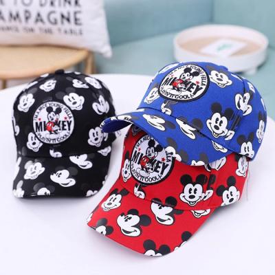 China popular mik running cartoon character children's sports baseball cap sun hat summer casual hat for sale