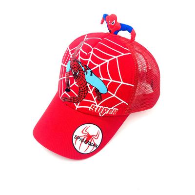 China Basketball Sun Hat Cotton Spider Cartoon Pattern Outdoor Baseball Cap Running Lightweight Children's Sports for sale