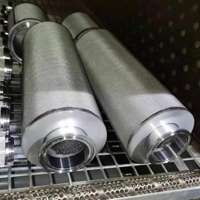 China Oil Filtration 1 Filtration 5 10 20 Micron Mesh Stainless Steel Sintered Mesh Filter Element for sale