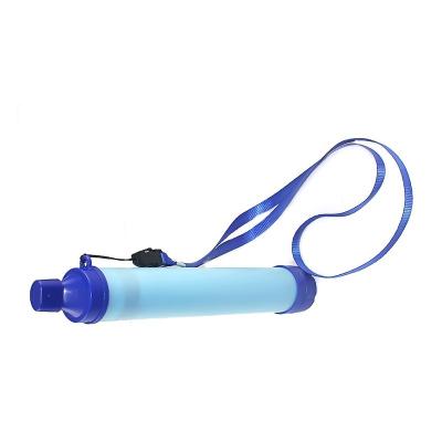 China Light Special Business Outdoor Picnic Emergency Survival Drinking Water Filter Straw 21*2.5cm Sewage Filtration for sale