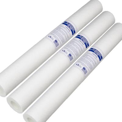 China Eco-friendly Netting PP Melt Blown Nonwoven Cotton Liquid Cartridge Filtration Water Filter Element for sale