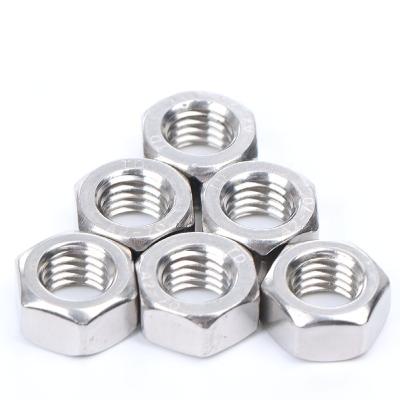 China SUS304 New Arrival Accept Custom 304 Metal External Hexagon Nut Standard Hexagon Nut for sale