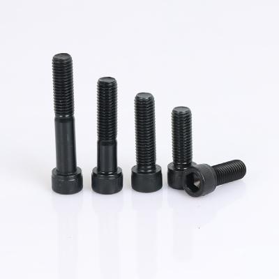 China Inner hexagon 12.9 Class cup head Hexagon socket screw M16 half teeth blackened high strength for sale