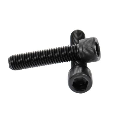 China Steel Full teeth cup head screws cylindrical head bolts DIN912 12.9 blackening boltsFull tooth bolt for sale