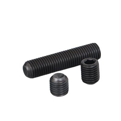 China Inner hexagon tight Professional Supply Sales OEM Carbon Metal Din916 Black Oxide Phosphorus Hexagon Socket Inner Set Screws for sale