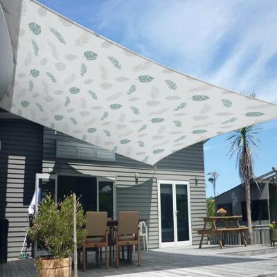 China Quadrangle Windproof Tent Courtyard Sail Umbrella Pool Sunshade Outdoor Printing Rainproof Canopy for sale