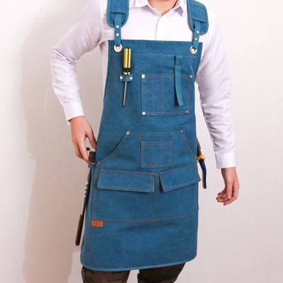 China Multi Functional Barber Shop Work Apron For Barber Shop Bakery Gardening Carpentry With Practical Design for sale