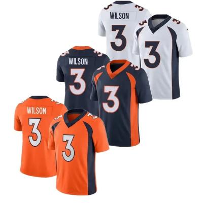 China Anti-Bacterial 2022 New Stitched American Football Jersey Denver Bronco #3 Russell Wilson Top Embroidery Limited Jersey for sale