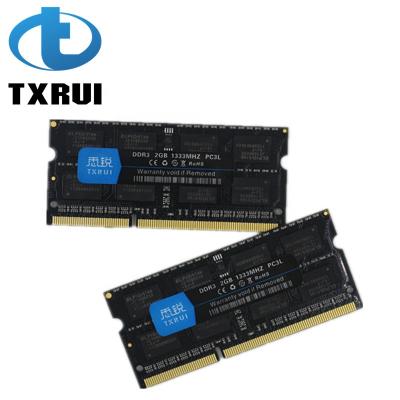 China Lowest Price Laptop Memory DDR3 RAM Memory 2GB Sodimm LAPTOP TXRUI for sale