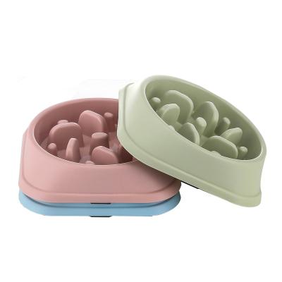 China Anti-Clog Viable Non-Slip Slow Eating Bowl Dog Feeder Dog Feeder Healthy Pet Bowl for Dogs Cats for sale