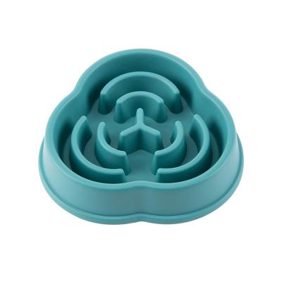 China Durable Anti Choking Dog Bowl Sustainable Maze Puzzle Healthy Eating Non Slip Slow Feeder Dog Bowl for sale