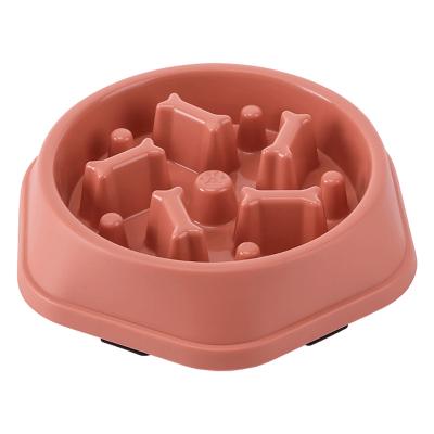 China Slow Spill Pet Food Bowl Anti Clogging Dog Driver Dog Bowl Anti Clogging Viable For Small Medium Dogs for sale