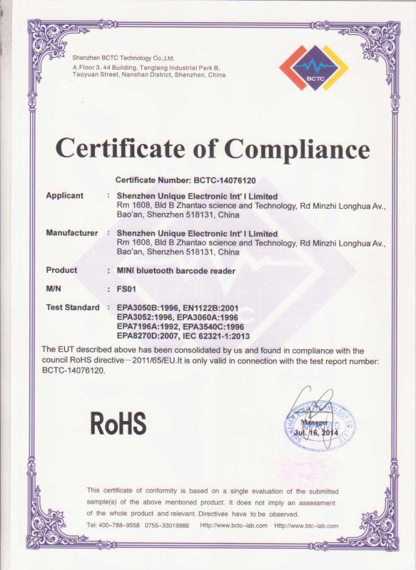 RoHS - Shenzhen Effon Ltd.