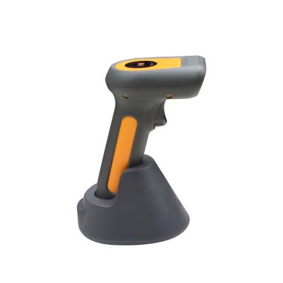 China Cost-effective 2D logistics industry long range handheld wireless bluetooth barcode scanner with charging dock for sale