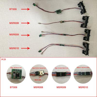 China MSR Magnetic Stripe Card Reader with 3mm 1mm 4.5mm Magnetic Head MSR009 for sale