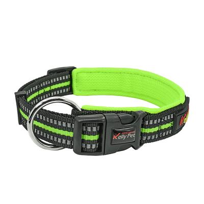 China 2022 Reflective Dog Collar Wholesale High Quality Polyester Bark Dog Collar for sale