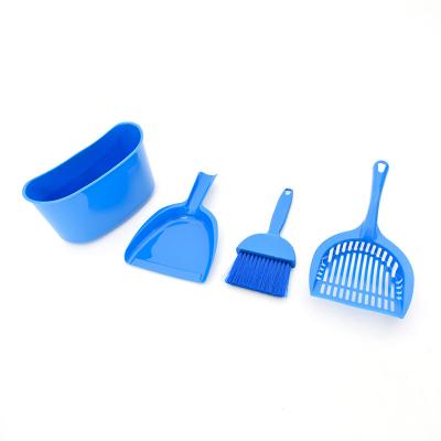 China Wholesale Viable High Quality Plastic Convenient Pet Dustbin Cleaning Kit Cat Litter Box Cleaning Kit for sale