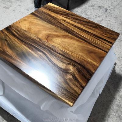 China Solid Wood Solid Hot Selling Materials Customized Daily Built-in Desk Epoxy Resin Table Top for sale