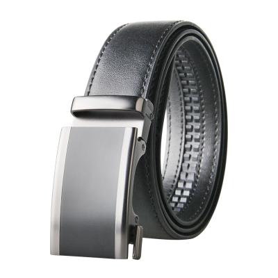 China Easy To Use Black Genuine Leather Buckles Original 35mm Mens Belts for sale