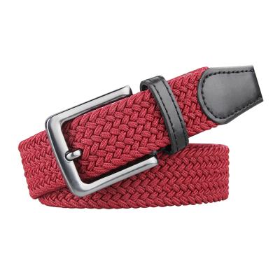 China Simple To Use / High Stretch Casual Woven Elastic Mens Belts Last Longer Multi Color For Jeans Belts for sale