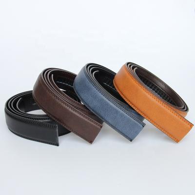 China Wholesale Custom Comfortable No Holes Slip Mens Genuine Leather Belt for sale