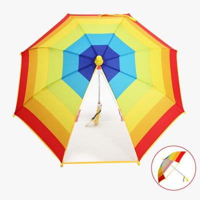 China Wholesale Minimalist Cartoon Character Kids Transparent Digital Custom Printing Umbrella For Rain for sale