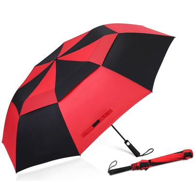 China 2021 New Fashion Wholesale Modern Canopy 2 Double Fold Multicolor Golf Umbrella For Sale for sale