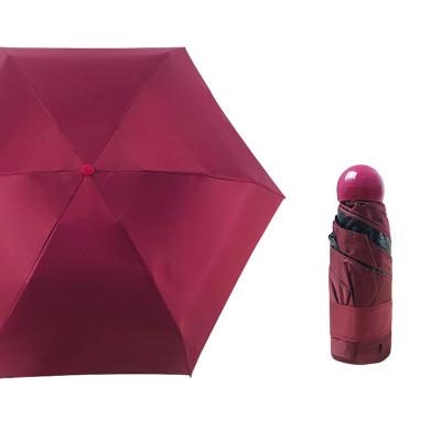 China 2020 Custom Ultra Cute Pill Capsule Umbrella Umbrella Modern Anti UV Special 5 Times Case Portable For Sale for sale