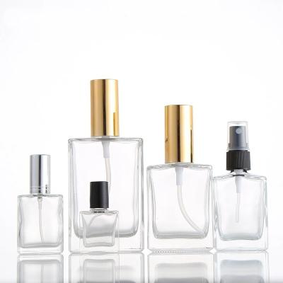 China Eco-friendly 10ml 15ml 30ml 50ml 100ml Attar Empty Perfume Screw Glass Bottle With Gold Sprayer for sale