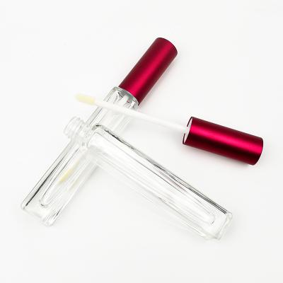 China Wholesale Eco-friendly Mini Square Empty Glass Tubes For Cosmetic Lipstick Lip Balm Mascara for sale