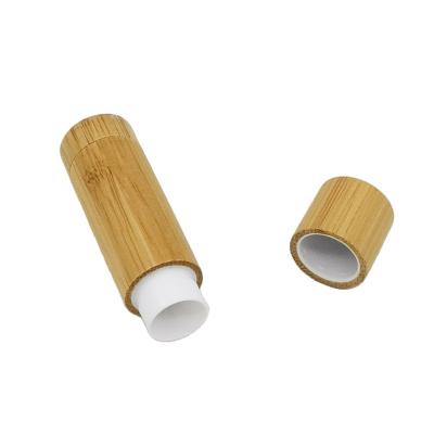 China Hot Selling Eco - Friendly In Stock Eco - Friendly Wooden Empty Packaging Diy Lipstick Bamboo Tube for sale