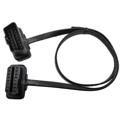 China Car Diagnostic Adapter Cable 12V OBD2 Connector OBD Cable Male to OBD ll OBD2 Female Extension Cable for sale