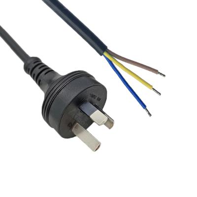 China Home Appliance H05VV-F 3*0.75mm 3 Prong Australia Power Cord Plug To ROJ AU Power Cord Computer for sale