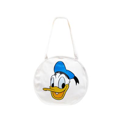 China Water Proof Disney Fama 2022 New Design Mickey White Canvas Small Tote Bag Fashion Cute Cartoon Handbags For Girl And Women for sale