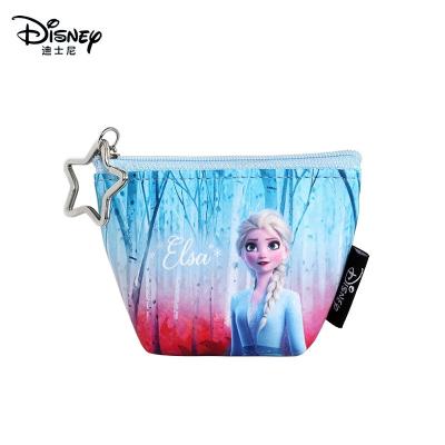 China Creative PU Wallet Disney Wallet Fashion Makeup Bag Cartoon Elsa Stitch Cute Kids Women Original Frozen Bag Wallet for sale