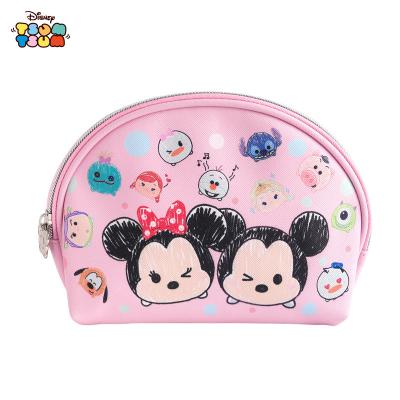 China Small Travel Fashion Disney Private Label PU Pink Makeup Bag Cosmetic Bag for sale