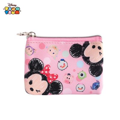 China Fashion Disney Mickey Cosmetic Bag For Kids Makeup Purse Cartoon Gold Portable Coin Package for sale