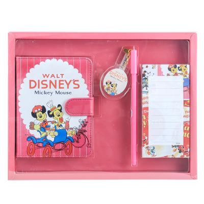 China Fashionable Disney Stationery Set Notebook Ballpoint Pen, Cartoon Pen Gift Box, Creative Stationery Set Note Book for sale