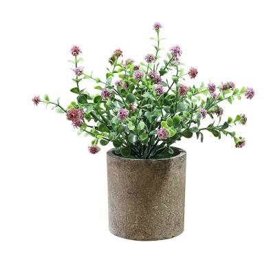 China New Design Purple Office Gift Decor Potted Paper Artificial Flowers Artificial Flowers For Sale for sale