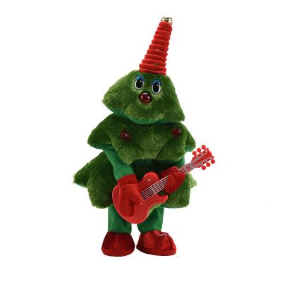 China Promotion Stuff Funny Electric Christmas Tress Plush Toy Dancing Stuff Animals For Kids for sale