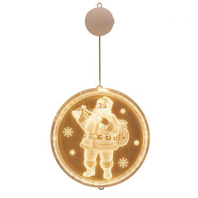 China Modern Multi Patterns Christmas Window Hanging 3D LED Lights MAS X Room Decoration Lamp for sale